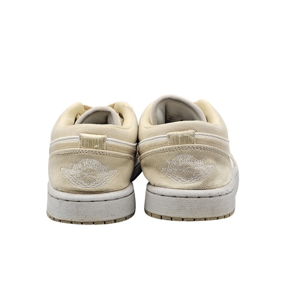 Women's Size‎ 7 US VGC Jordan 1 Low SE Team Gold Basketball Shoes White Leather - Picture 4 of 8